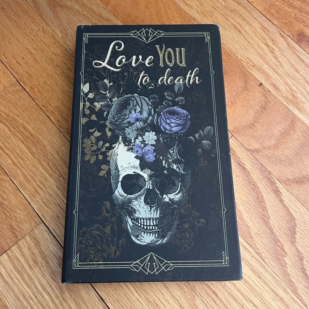 Skull and Floral Hardcover Fake Book